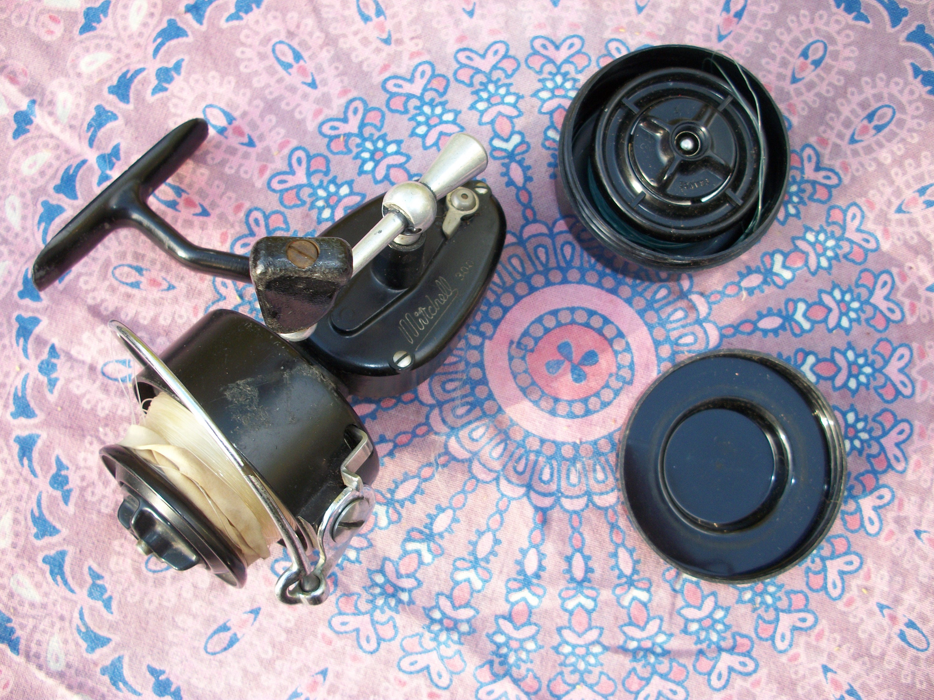 Vintage Mitchell 300 Spinning Reel and Extra Spool With Mitchell