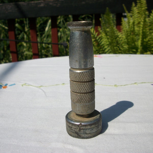 Vintage Garden Hose Nozzle Silver Colored