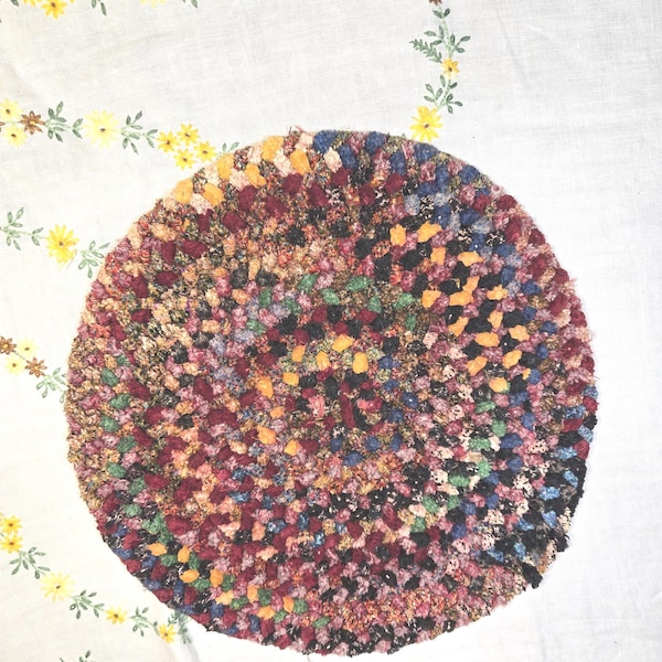 Vintage Braided Chair Pad Seat Cushion