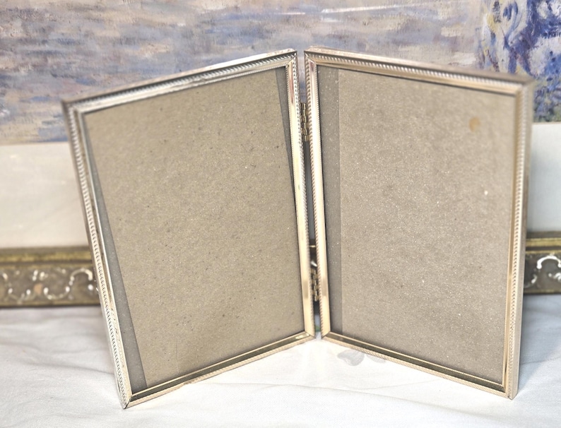 Vintage Double Gold Tone Metal Picture Frame Holds 5" by 7" - Etsy