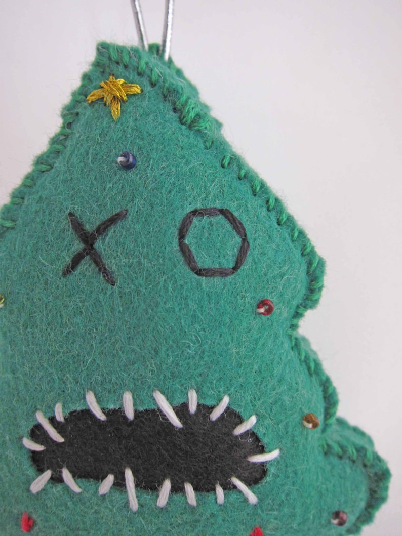 Zombie Christmas Tree Ornament  Etsy
