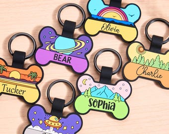 音が出ないシリコン製ペットタグ、名前入りカスタム刻印犬IDタグ、サイレント犬タグ、シリコン製犬タグ、音が出ないタグ、ペットタグ、猫タグ、犬タグ