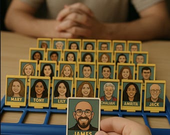 Guess Who Editable  Template  - Make your own custom game!