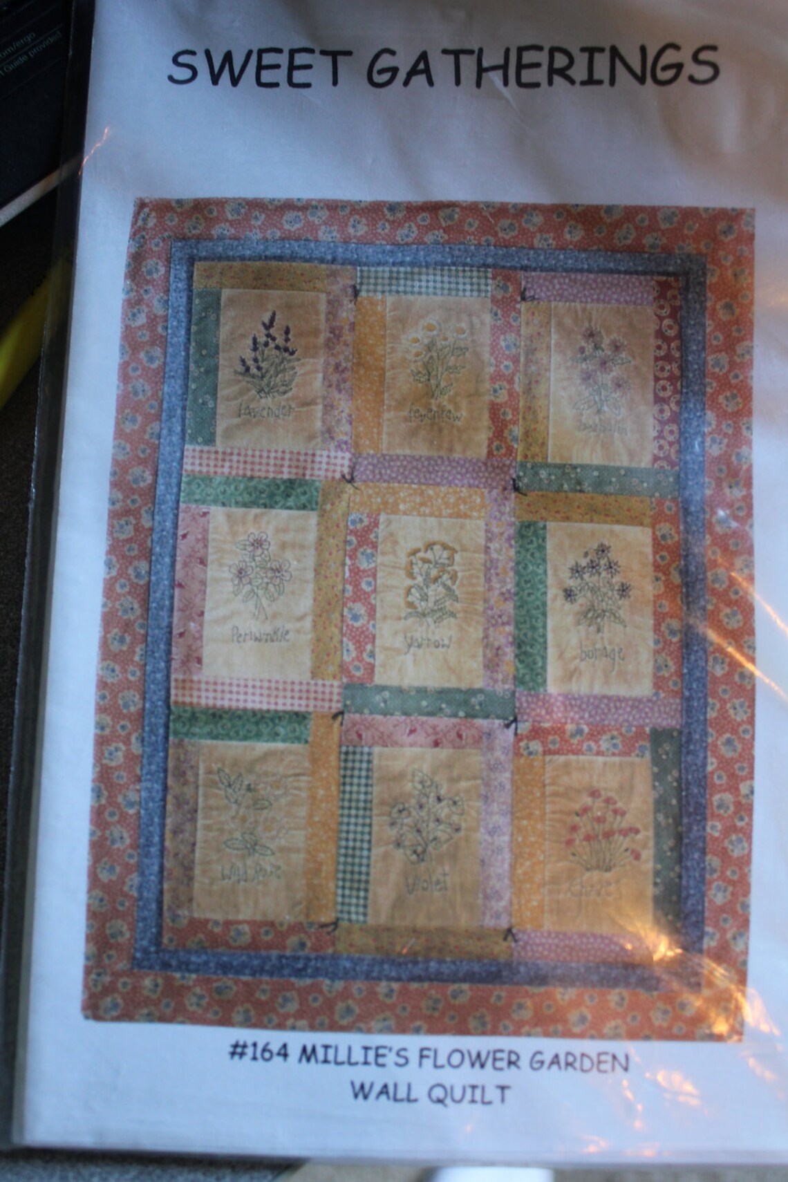 Flower Garden Wall Quilt Pattern Etsy