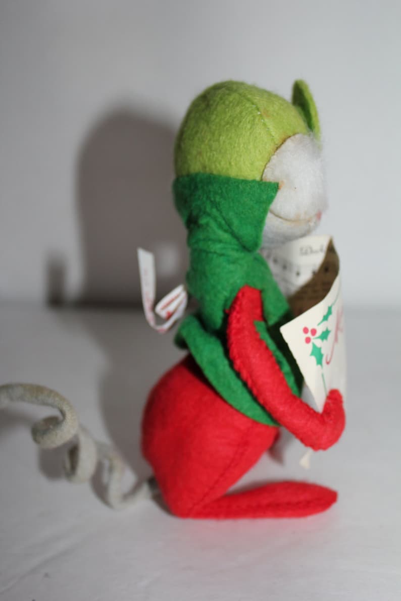 Annalee Annalee Mobilite Doll Carolor Mouse Meredith Christmas Series 1957 1983 Christmas DecorationHoliday