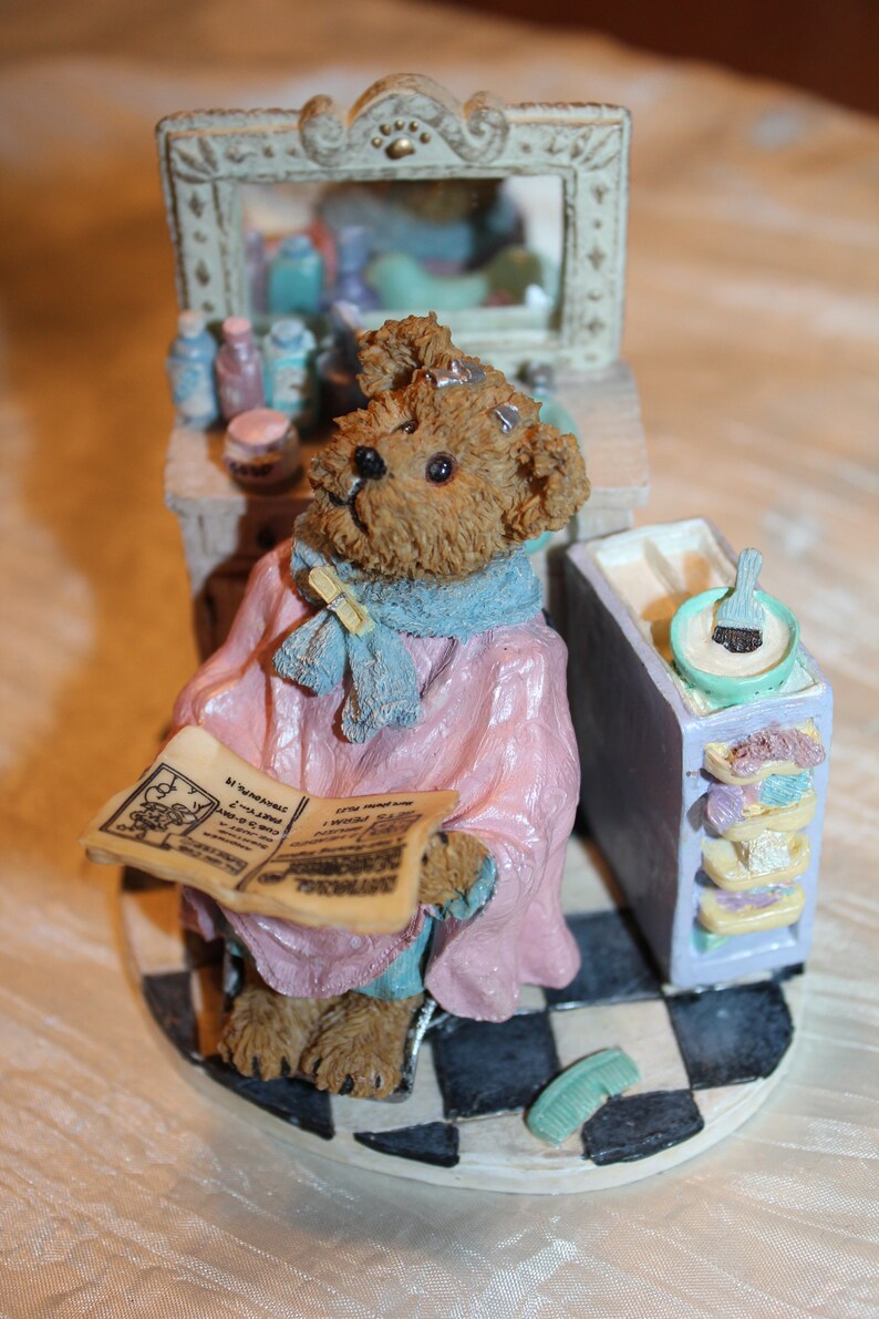 Boyds Bear Friends Figurine Hair Stylist Tressa Etsy