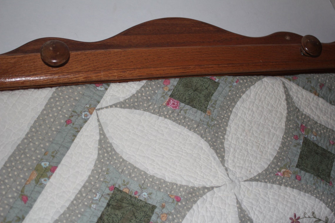 Quilt Rack Wall Hanging Oak Etsy