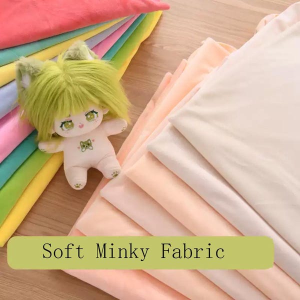 Tela Minky, tela suave y acogedora, tela Minky lisa y uniforme, tela para peluches, tela de piel sintética