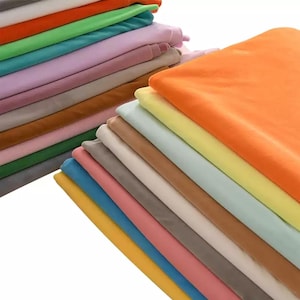 Stretch Minky Fabric, 4-Way Stretch Minky Fabric, Soft Cuddle Fabric, Solid Smooth Minky Fabric, Plush Toys Fabric, Faux Fur Fabric