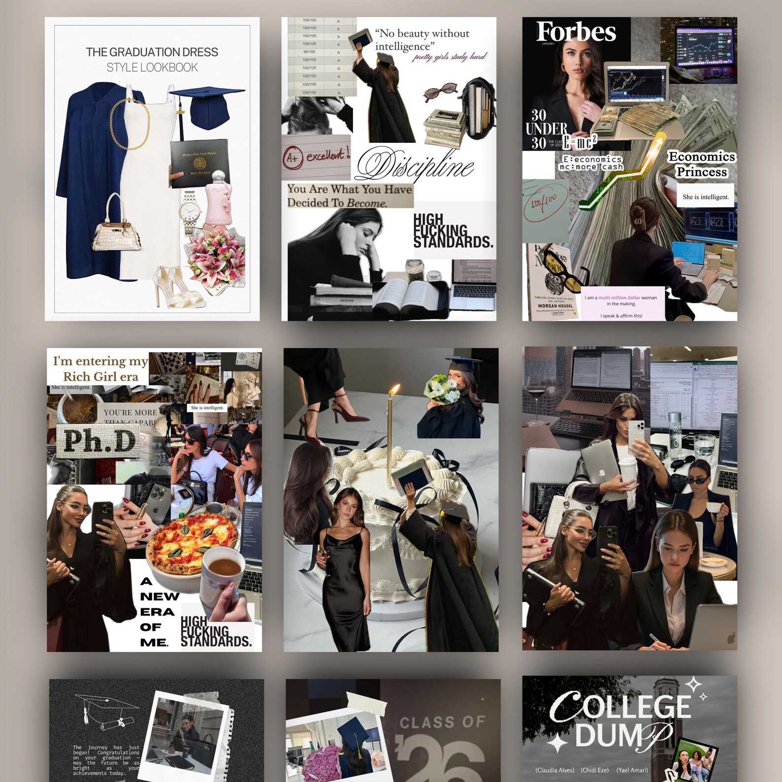 Personalized Graduation Magazine Template DIY Graduation Keepsake Class