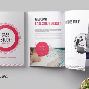 Case Study Booklet Template | Business Case Study | Marketing Strategy Report | Editable Canva Brochure | Company Profile Template