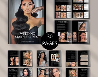 Makeup Artist Kit | Bridal Pricing, Contract & Client Welcome System | MUA Portfolio Canva Template