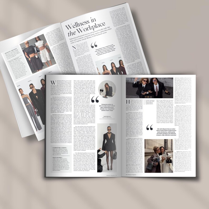 Magazine Template | Canva Template| Book Editorial Layout | Brochure ...