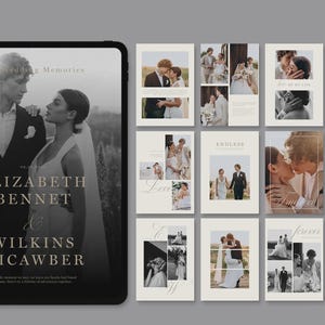 Editable Wedding Photo Album Template: DIY Memory Book (Digital Download)