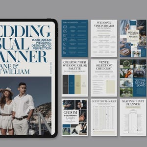 Wedding Planner Canva Template – Mood Board, Vision Board, Color Palette for Brides & Designers