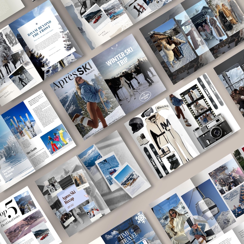 Canva Travel Magazine Template | Personalized Custom Gift for Best ...