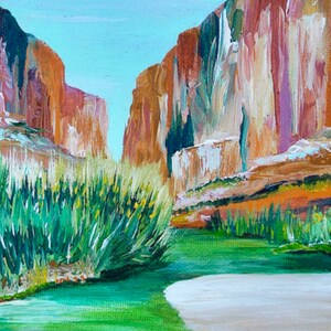 Lámina artística del Cañón de Santa Elena. Obra original de StudioJenHughes.com. imagen 3