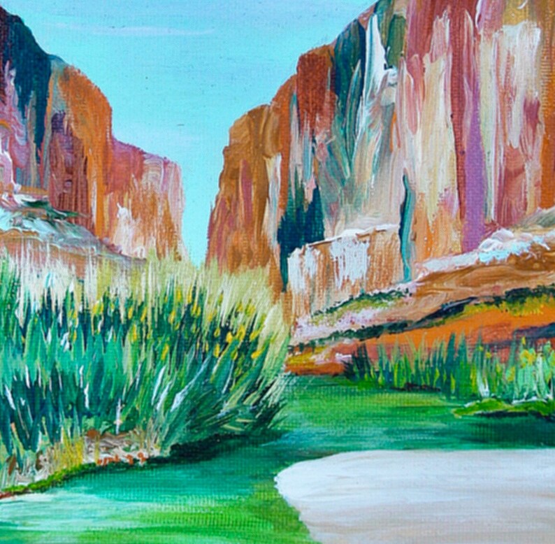 Lámina artística del Cañón de Santa Elena. Obra original de StudioJenHughes.com. imagen 3