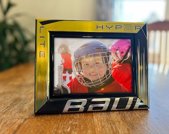Hockey Stick Picture Frame | Game-Used Hockey Stick Frame | 8x10, 5x7, 4x6 | Hockey Decor | Gift for Hockey Fans | Sports Memorabilia