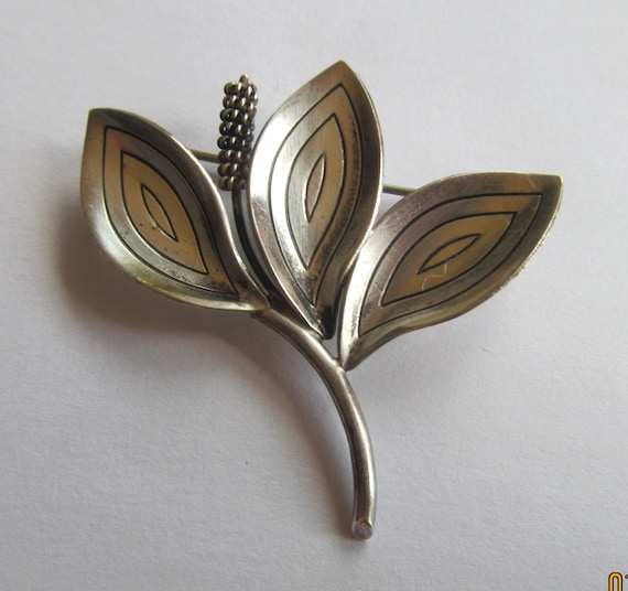 Aarre and Krogh Sterling Silver Mid Century Calla Lily  display picture 1
