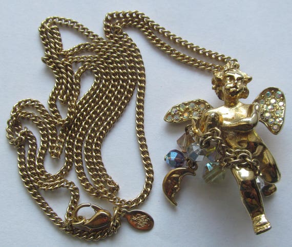 Enchantress Seaview Moon 50mm Necklace Ornament (Goldtone/Copper) – Kirks  Folly