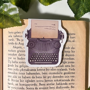 Dactilo Themed Magnetic Bookmark - Handmade Magnetic Bookmark, Waterproof Magnetic Bookmark, Gift for Book Lovers, Magnetic Page Marker