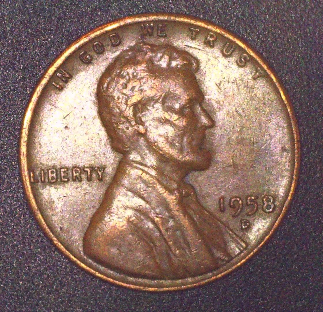 1958 d wheat penny - Etsy 日本