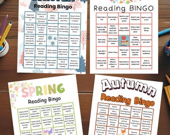 Pacchetto Bingo di Lettura Stagionale: Divertenti Giochi di Alfabetizzazione per Bambini (Scarica PDF)