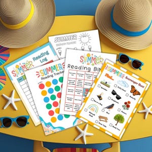 Summer Reading Activity Bundle for Kids | Printable Reading Games & Trackers | Beat Summer Reading Loss