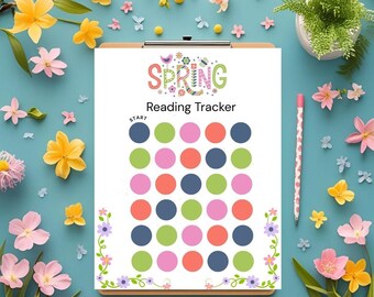 Monitoraggio delle letture primaverili per bambini: tabella di lettura stampabile (download PDF)