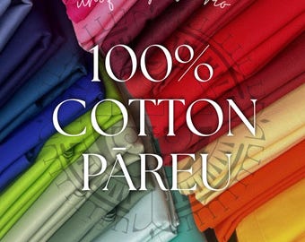 100% Cotton Solid Color Pareu/Pareo for Tahitian Dance