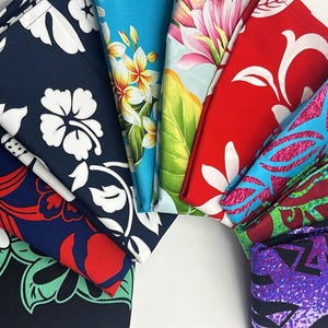 TAHITIAN FLORAL PRINT Cotton Blend Pareu/Pareo for Tahitian Dance