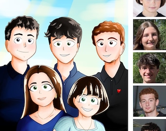 Custom Framed Portraits | Hand-Drawn Caricatures based on Your Photo!