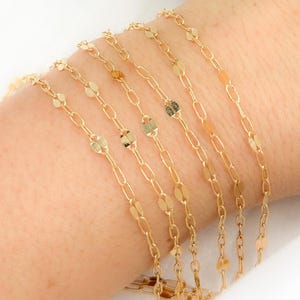 14K Gold‑Filled Textured Marina Link Chain • Marina Style • Unfinished Chain by the Foot • Permanent Jewelry Supply. V218GF