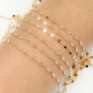 14K Gold‑Filled Textured Marina Link Chain • Marina Style • Unfinished Chain by the Foot • Permanent Jewelry Supply. V224GF