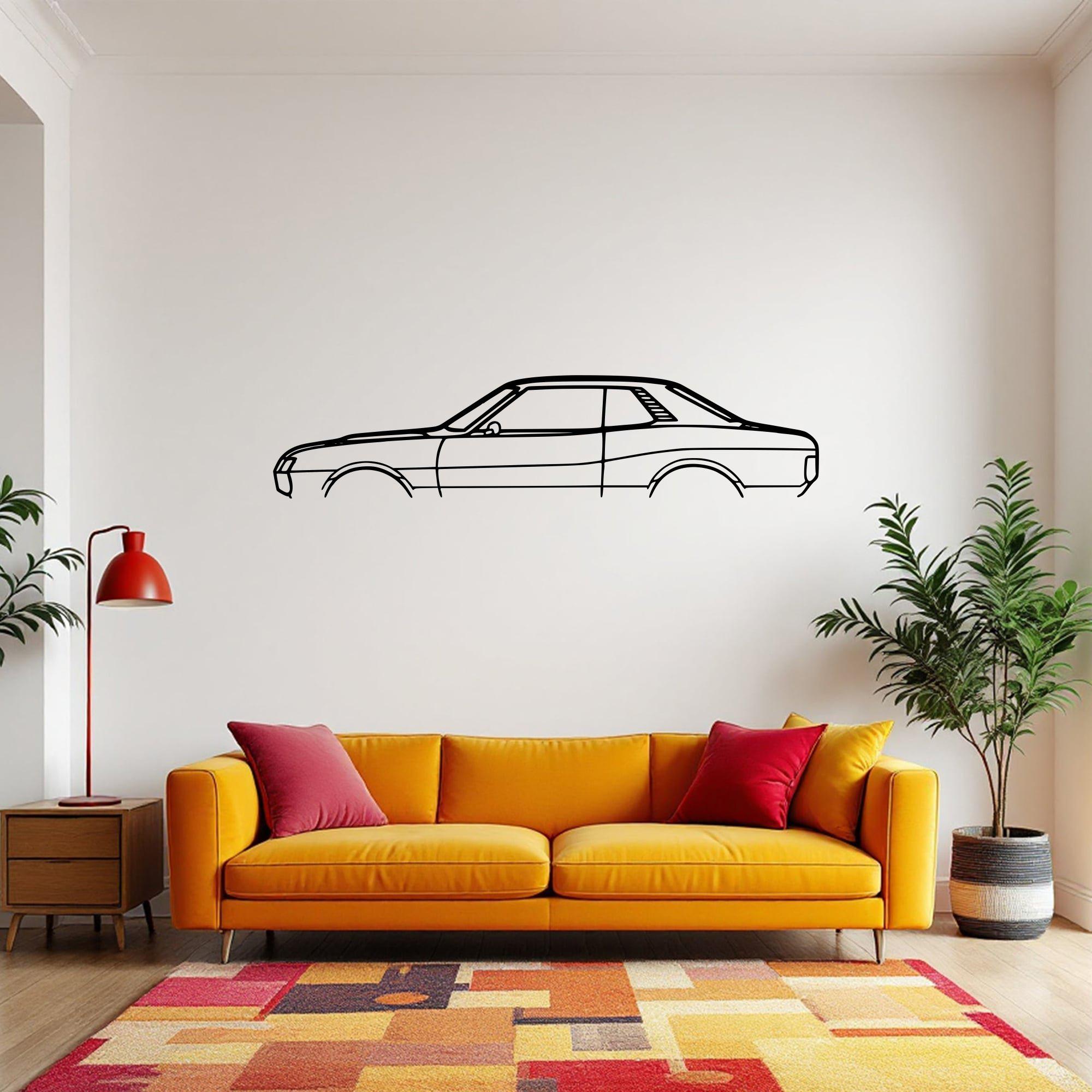 Celica 1972 Classic Car  Wall Art, Metal Car Wall Decor, Gift For Car Lovers, Car Gift For Him, Car Guy Gift