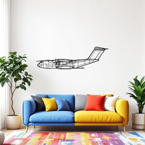 A400M Atlas Side Metal Aircraft Wall Art, Pilot Gift, Aviation Gift Airplane Wall Art, Aviation Decor, Metal Wall Art,