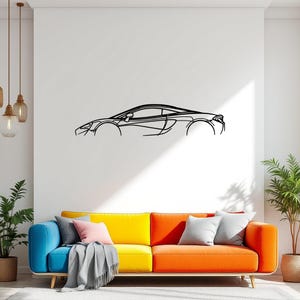 570S Classic Car  Wall Art, Metal Car Wall Decor, Gift For Car Lovers, Car Gift For Him, Car Guy Gift