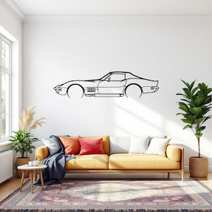 Metal Car Wall Art, Car Guy Gift, Car Sign, Automotive Wall Decor, Racing Car Art, Large Car Decor, Car Gift for Him