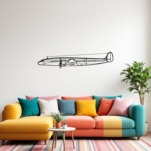 Konstellation Flugzeug, Benutzerdefinierte Flugzeug Wand Dekor Luftfahrt Geschenk für Ihn Flugzeug Metall Wandschild, Pilot Geschenkidee