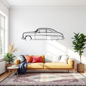Car Silhouette Metal Wall Art, Unique Car Lover Gift, Garage Decor For Him, Automotive Enthusiast Gift, Car Decor For Men, Christmas Gift