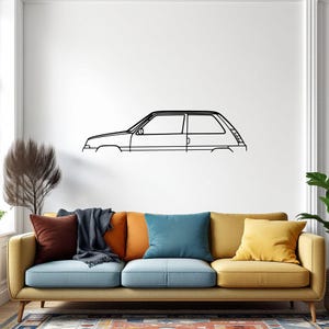 5 TXE 1987 Classic Car  Wall Art, Metal Car Wall Decor, Gift For Car Lovers, Car Gift For Him, Car Guy Gift