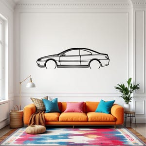 Metal Car Wall Art, Car Guy Gift, Car Sign, Automotive Wall Decor, Racing Car Art, Large Car Decor, Car Gift for Him