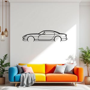 Metal Car Wall Art, Car Guy Gift, Car Sign, Automotive Wall Decor, Racing Car Art, Large Car Decor, Car Gift for Him