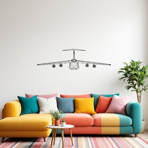 Lockheed C 5 Galaxy  Custom Plane  Wall Decor  Aviation Gift for Him Aircraft Metal Wall Sign,Pilot Gift Idea