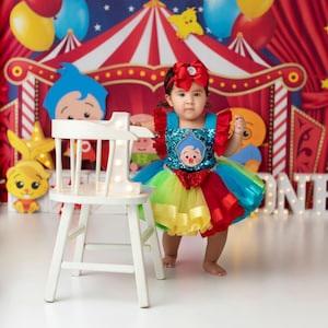 Conjunto de tul y Tutu de pazo personalisierten: Disfraz de cumpleaños personalizado für 6 meses a 24 meses (Plim, Zirko)