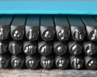 Metal Stamp Set Tootsie Roll Font"Cashew Apple" 4mm-Lowercase-Metal Supply Chick-Steel Stamps for Metal-Can be used on Stainless-TRCHLC