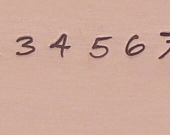 Metal Stamp Set Numbers 0-9 in Bradley Font- Professional Series- Number Set-Metal Stamps-3mm-Steel Stamp-
