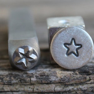 Star-Rounded Corners-Metal Stamp-5mm Size-Steel Stamp-New Metal Design Stamps-by Metal Supply Chick