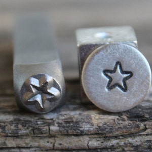 Stern-Abgerundete Ecken-Metallstempel-5mm Größe-Stahlstempel-Neue Metalldesign-Stempel-von Metal Supply Chick